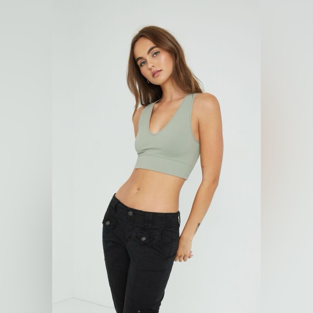 Garage Stella Seamless Plunge Tank Top